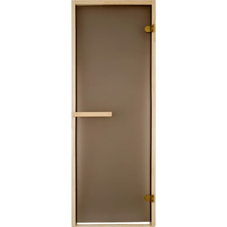 Дверь для сауны, 69х189 см, цвет матовая бронза