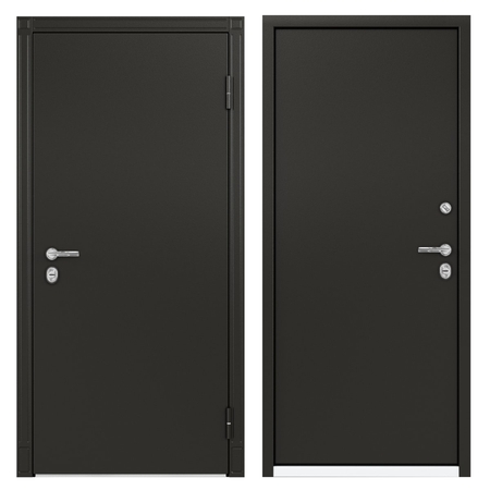 Дверь металлическая Термо С-2М, 880 мм, правая, цвет коричневый