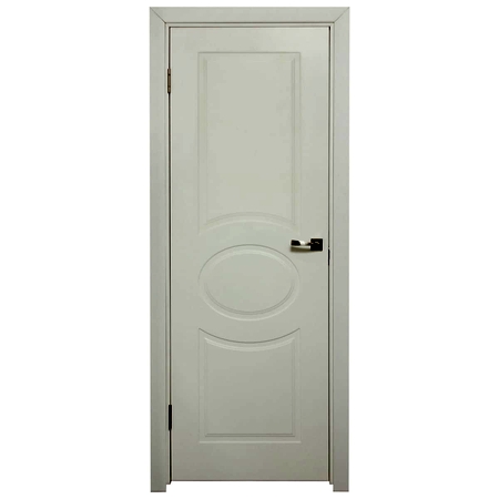 Дверь межкомнатная глухая Дэлия 90x200 см цвет белый