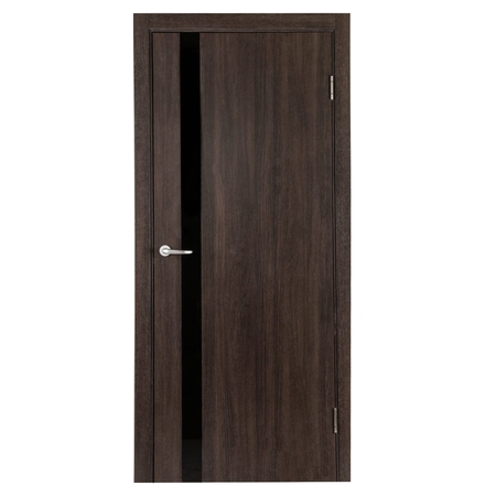 Дверь межкомнатная глухая с замком и петлями в комплекте Мирра 80x200 см, Hardflex, цвет дуб кастелло