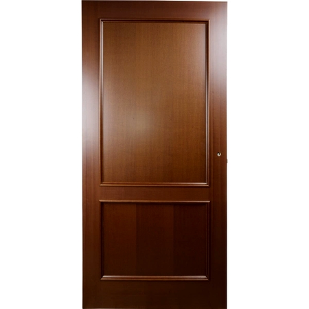 Дверь межкомнатная глухая шпонированное Этерно 80x200 см цвет итальянский орех