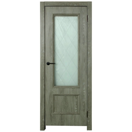 Дверь межкомнатная остеклённая Престиж 60x200 см цвет дуб