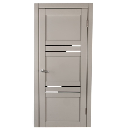 Дверь межкомнатная с фурнитурой Астерия 70х200 см, Hardflex, цвет серый жемчуг