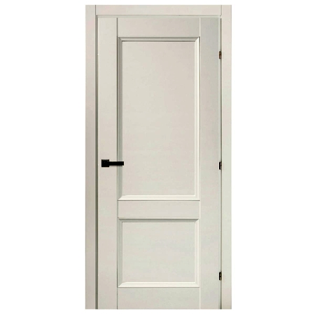 Дверь межкомнатная Танганика 90х200 см CPL цвет белый с фурнитурой