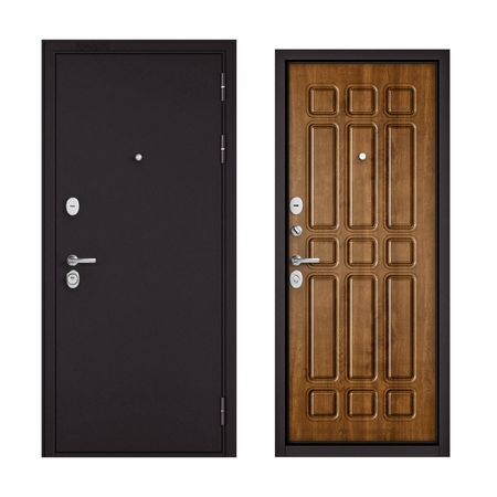 Дверь входная металлическая Бульдорс Standart 90, 880х2050 мм, правая, цвет дуб медовый