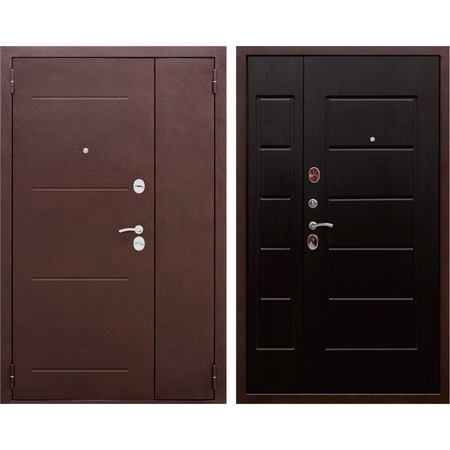 Дверь входная металлическая Гарда 7.5 см, 1200х2050 мм, левая, цвет венге