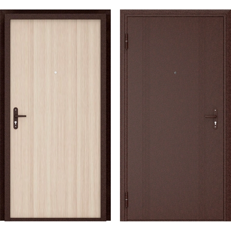 Дверь входная металлическая Ламистайл, 980 мм, левая, цвет венге
