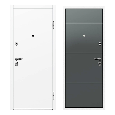 Дверь входная металлическая покрытие эмаль Urban 870 мм левая, цвет белый