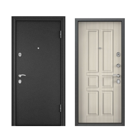 Дверь входная металлическая Торэкс Delta-100, 860х2050 мм, правая, цвет белый перламутр