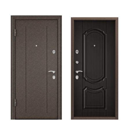 Дверь входная металлическая Торэкс Delta-М 10, 860х2050 мм, левая, цвет венге