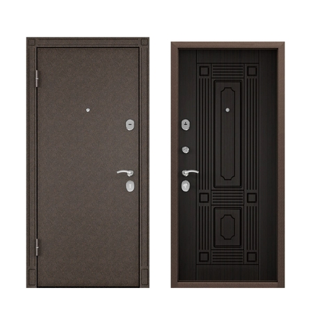 Дверь входная металлическая Торэкс Стел-07, 860х2050 мм, левая, цвет венге