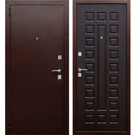 Дверь входная металлическая Йошкар РФ, 860 мм, левая, цвет венге