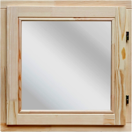Окно деревянное 58x58 см, однокамерный