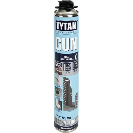 Пена монтажная пистолетная Tytan Professional Gun 720 мл