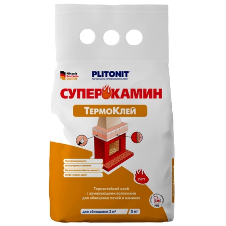 Плитонит СуперКамин ТермоКлей 5 кг