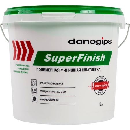 Шпаклёвка готовая финишная Danogips SuperFinish